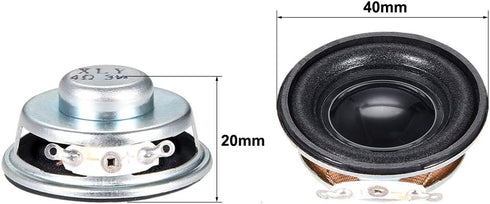 uxcell 3W 4 Ohm DIY Speaker 40mm Round Shape Replacement Loudspeaker 2pcs