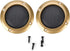 Zopsc 2PCS Protective Cover Shatter Resistant 2 inch Stereo Speaker Mesh Cover with Screws (Gold)