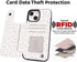 uCOLOR Wallet Case for iPhone 15 Plus 6.7", Card Holder Slot, PU Leather Flip Cover with RFID Blocking (Beige Leopard)