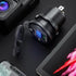 GemCoo 63W USB C Car Charger Socket, 45W PD Outlet, 18W QC3.0 Charger, 12V USB Cigarette Lighter Socket with LED