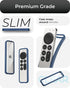 TotalMount Air Rim Case for Apple TV Remotes, Slim Hybrid Remote Case with Ultimate Drop Protection, Blue Perimeter