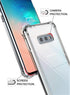 KIOMY Clear Case for Samsung Galaxy S10E - Shockproof Bumper Protective Cover with Airbags Corners