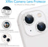 Xfilm Bling Diamond iPhone 13/13 Mini, HD Clear Tempered Glass Camera Lens Protection Cover, Scratch Proof