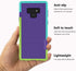 Jeylly Galaxy Note 9 Case - Shock-Absorption Rugged Soft TPU Hard PC Armor Protective Cover in Purple