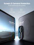 Lamicall iPhone 15 Pro Max Magnetic Case - Slim Translucent Hard Cover, Military Grade Shockproof, Anti-Slip Edge,