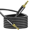 Yeung Qee Aux Cord 1.5ft, 3.5mm Aux Cable - Nylon Braided Audio Cable 3.5mm