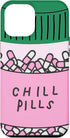 Chill Pills Aesthetic Cartoon iPhone 15 Plus Case - Cool, Fun, Kawaii Design for Your Phone!