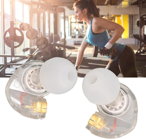 Pluggable Detachable HiFi Earphone Head Replacement for SE215, SE315, SE535 - Transparent Sports Earbud Head.
