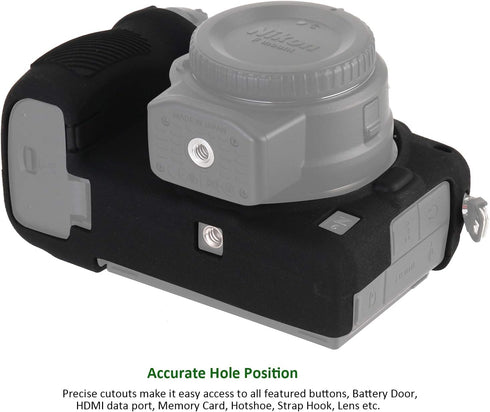 Camera Case Compatible with Nikon Z6 Z7 Z6 II Z7 II Digital Camera, Anti-Scratch Soft Silicone Rubber Housing Case