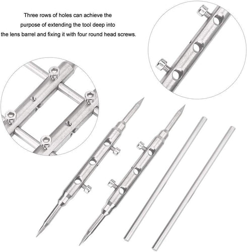 Professional Camera Lens Spanner Wrench, Double Head Arc Design, Repair Opening Tool for DSLR Camera Lens