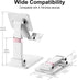 Meizigua 12", Phone Stand for Desk, Cell Phone Holder Adjustable Office Cellphone Stand for Desk Adjustable Tablet
