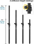 Set of 2 Speaker Pole for Subwoofer, Height Adjustable, Fits M20 Threaded Mount and 35mm Mount Speaker Extender