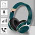 RAT TAIL Bluetooth Headset, Comfortable Over Ear Stereo Wireless Headphones with Mic, 20H Playtime, Deep Green