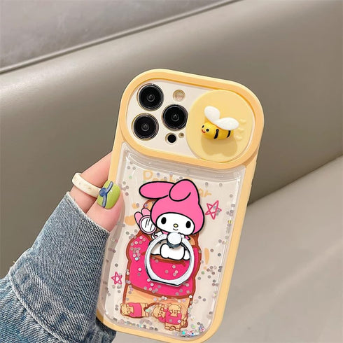 Phone Ring Holder Stand, Cartoon Kitty 360 Rotation Finger Grip for Cellphones, Smartphones and Tablets