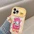 Phone Ring Holder Stand, Cartoon Kitty 360 Rotation Finger Grip for Cellphones, Smartphones and Tablets