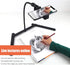 Ajustable Tripod with Cellphone Holder, Overhead Phone Mount, Table Top Teaching Online Stand for Live Streaming and Online Video and Food Crafting Demo Drawing Sketching Recording