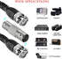 30 Pack BNC Female to BNC Female CCTV Security Camera Adapter Coupler Straight Connector for Extender