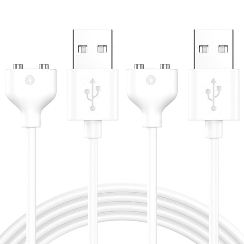 Meliya 2Pack Magnetic USB DC Charger Cable(6mm/0.24inch), Replacement Charging Cord for Rechargeable