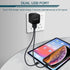 2Pack USB Wall Chargers, 2.4A Dual Port Fast Charger Block for iPhone, Samsung Galaxy, LG Stylo, Google Pixel