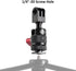 HSU Cold Shoe Mount Adapter - Aluminum 1/4”-20 Screw Hole 360° Rotation Tripod Mount for GoPro Hero