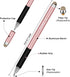 Stylus Pen 2 in 1 Fine Point & Mesh Tip for Touch Screen - Compatible for Tablet and Cellphone, 1Pc Blue