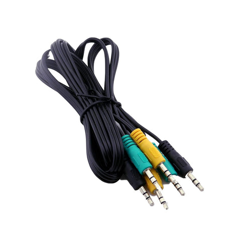 Replacement 3.5mm 1/8" TRS Stereo Mini Jack Color Coded Audio Cable for Logitech 5.1 Channel Speakers z-5500, z-5450,