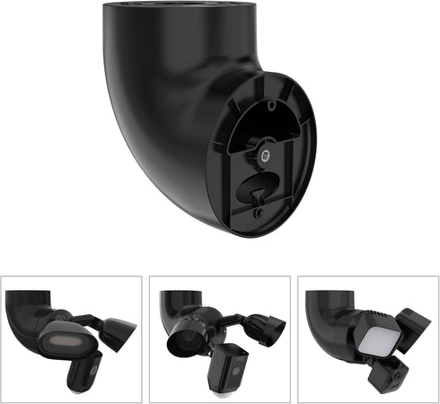 Wall Mount for Ring Floodlight Camera, Adjustable Angle Eave Mount for Indoor/Outdoor Use