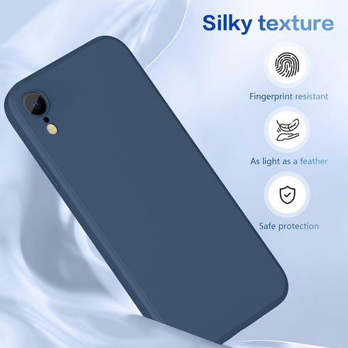 Liquid Silicone Case for Samsung Galaxy S23 Ultra 5G, Full Body Protective, Slim Fit Shockproof Case 6.8in Blue JUS01-28