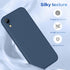 Liquid Silicone Case for Samsung Galaxy S23 Ultra 5G, Full Body Protective, Slim Fit Shockproof Case 6.8in Blue JUS01-28
