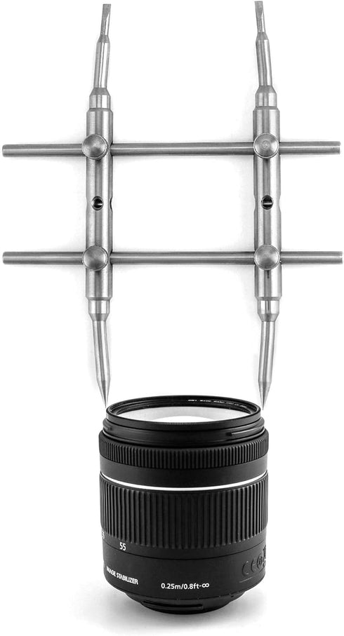 QWORK Lens Wrench, Double Head Arc Spanner for Most DSLR Cameras