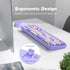 MOFII Wireless Keyboard and Mouse Combo, 2.4GHz Retro Full-Size Keyboard with Cute Mouse