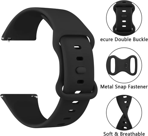 Replacement Band for Amazfit GTR 4 / GTR 3 Pro/GTR 3 / GTR 2e / GTR 2, 22mm Soft Silicone Sport Strap for Smartwatch