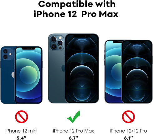 JETech Full Coverage Screen Protector for iPhone 12 Pro Max 6.7-Inch, 3-Pack Tempered Glass with Easy Installation Tool