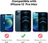 JETech Full Coverage Screen Protector for iPhone 12 Pro Max 6.7-Inch, 3-Pack Tempered Glass with Easy Installation Tool