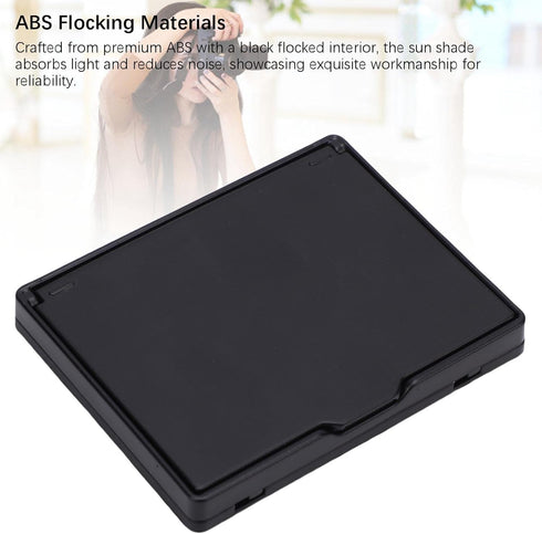 3.2 Inch Bewinner LCD Screen Hood, ABS Flocking Universal Foldable Sun Shade Cover for Camera LCD Display, Anti Glare