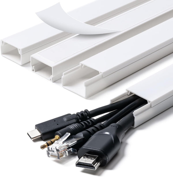 CADONO 58in Cord Hider, Cable Hider, Cord Covers for Wires on Wall, Paintable