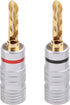 Hisocute 8 4mm Pcs Plated Copper BFA Banana Plug Adapter Wire Speaker Connectors Connector Dust Cap Cover Protector