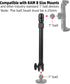 FPN 11.5 17 Inch, 1" 25mm All-Aluminum Extension Double Socket Arm, Adjustable Telescopic Mounting Arm to Compatible