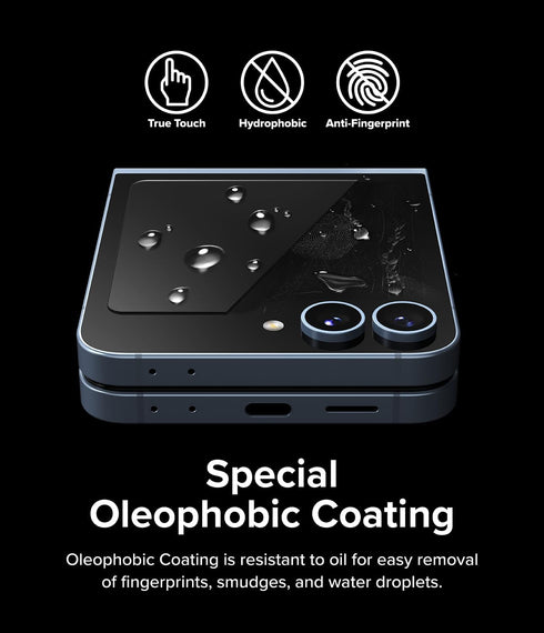 Ringke Cover Display Glass for Samsung Galaxy Z Flip 6 - Shatterproof Coverage, Tempered Glass Screen Protector