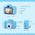 Kids Camera, Upgrade HD Digital Camera for Toddlers, 32GB SD Card & Silicone Cover (Blue)