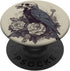 Dark Academia Crow Vintage Raven Roses Flower PopSockets Standard PopGrip