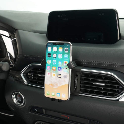 BEERTE Phone Holder for Mazda CX-5 2017-2025, Adjustable Air Vent Car Dashboard Cell Phone Mount