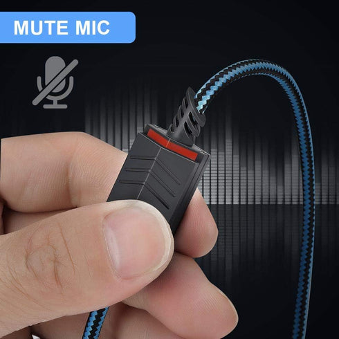 Replacement Audio Cable Compatible with Astro A40 A40TR Gaming Headset, Inline Mute Wire and No Volume Control Cord(Blue) by MQDITH