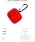 Sparkly Diamond Case for AirPods with Keychain, Shockproof Rhinestone Cover for Charging Case 1 & 2 (Red C1)