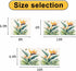 Jimehezon 8x6.9ft Summer Grommets Bird of Paradise Garage Door Banner Tropical Plant Bee Flower Botanical Garage Door