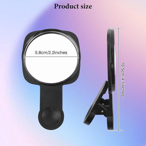 Esdallina Phone Rear Camera Selfie Mirror - See How You Look in The Back Camera - for High Definition Photos (Black)