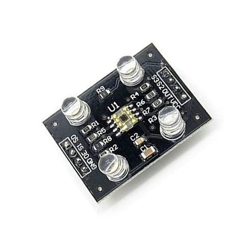 DEVMO TCS230 TCS3200 RGB Light Color Recognition Sensor - Detector Module with 4 LED Compatible with MCU Arduino