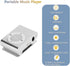 BONKZEBU MP3 Portable Player with Long Battery Life Aluminum Alloy Body Clear Sound Built-in Speaker and Earphones USB