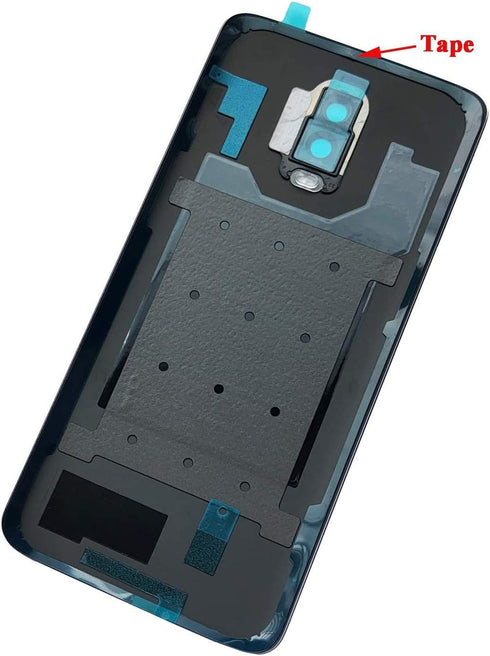 Ubrokeifixit Rear Back Glass Door Cover Replacement for OnePlus 6T A6010 A6013 LTE 6.41" (Mirror Black)