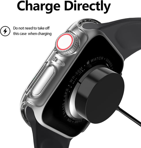 12 Pcs Hard PC Case Compatible for Apple Watch Series SE (2022) 6/5/4/SE 40mm with Tempered Glass Protector